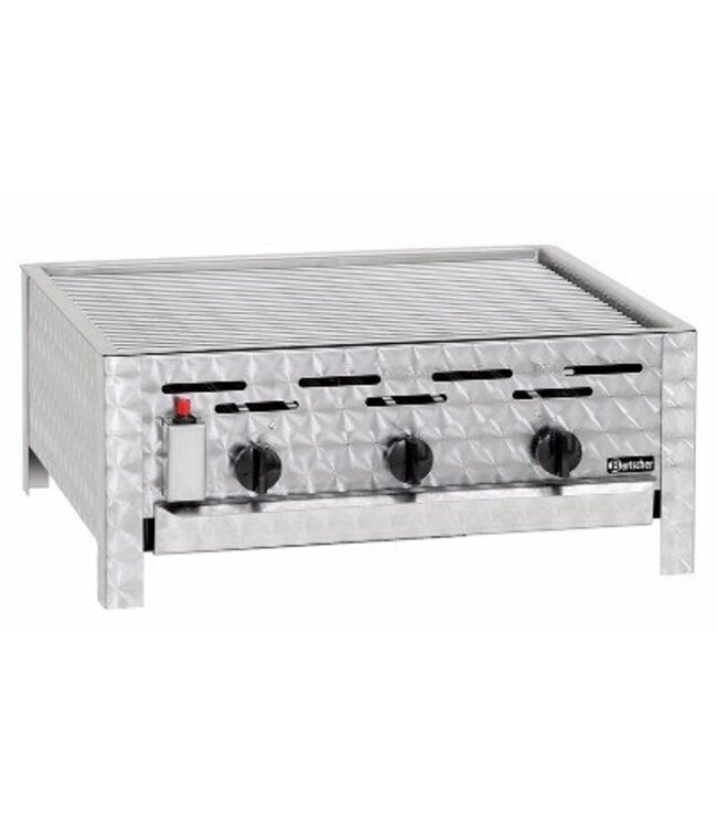 Gas combi tafelgrill TB1100R | 3 branders | propaan | 11kW | (H)27x(B)65x(D)57