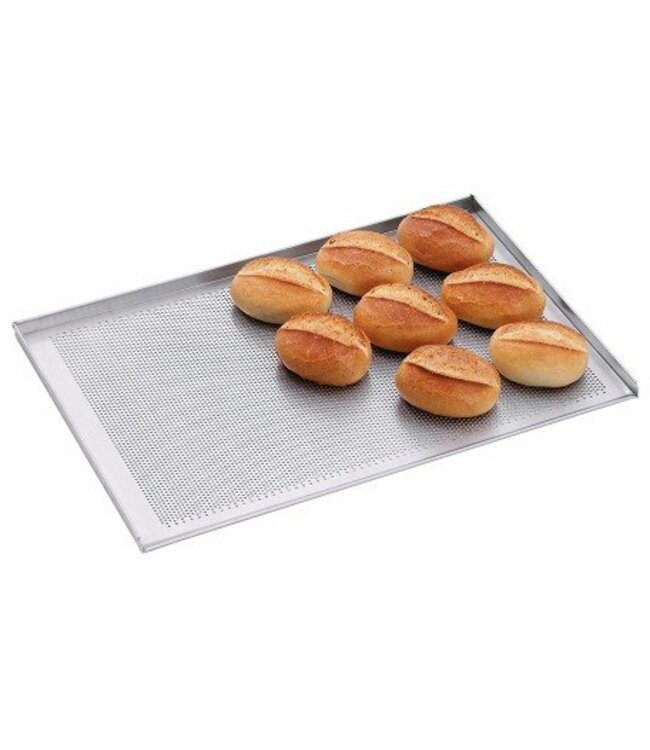 Geperforeerde bakblik bakkerijnorm 60x40cm - 3 zijranden