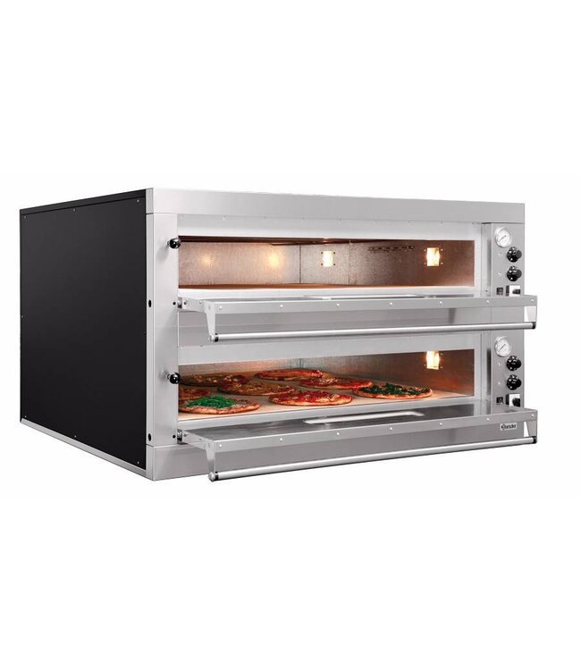 Pizza oven ET 205 - 2x 9 pizza's tot Ø33cm