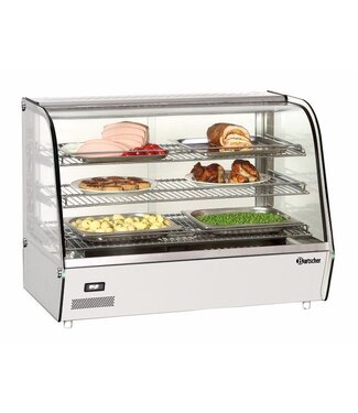 Bartscher Warmhoudvitrine Deli Plus II | dubbele schuifruiten | 160L | (H)67x(B)86x(D)57