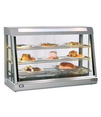 Bartscher Warmhoudvitrine Deli III | dubbele schuifruiten | 373L | (H)81x(B)120x(D)48