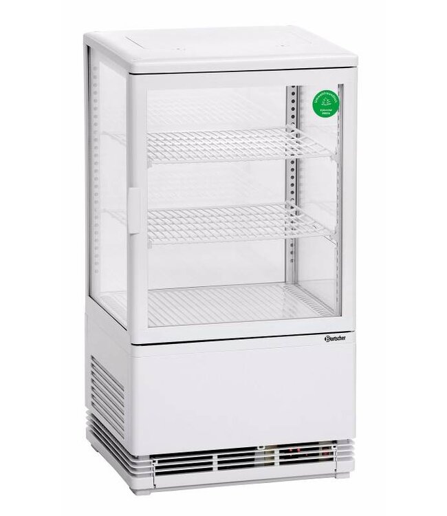 Bartscher Mini koelvitrine Bartscher | wit | 58L | (H)80,5x(B)42,5x(D)38