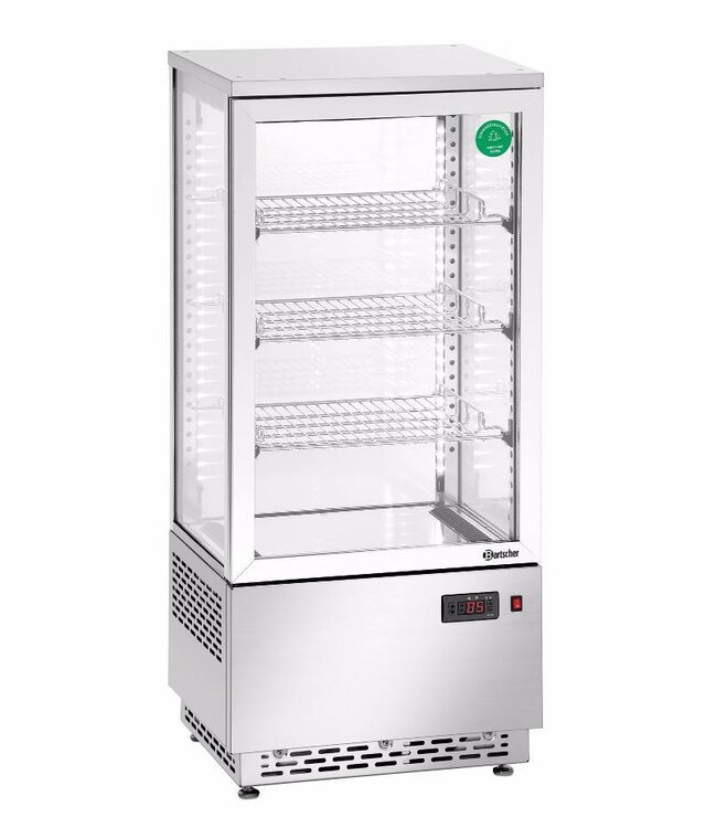 Bartscher Mini koelvitrine Bartscher | RVS | 78L | (H)98,6x(B)43x(D)39