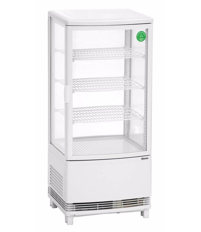 Mini koelvitrine Bartscher | Dubbele deur | Wit | 86L | (H)98x(B)42,5x(D)43,5cm