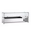 Bartscher Opzetkoelvitrine GL3 met glazen opbouw | 3x 1/3 en 1x 1/2GN