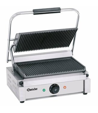 Bartscher Contactgrill Panini | geribbeld | 2,2kW | (H)20x(B)41x(D)40