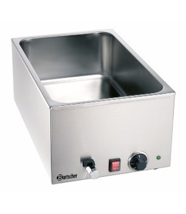 Bain marie - met aftapkraan - 1/1GN 150mm