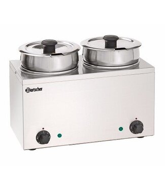 Bartscher Bain marie - ronde potten - 2x 3,5L