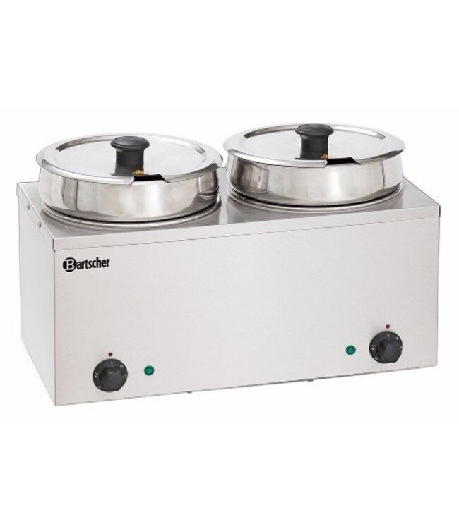 Bain marie - ronde potten - 2x 6,5L