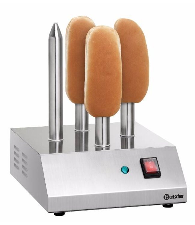 Hotdog broodjes toaster - 4x