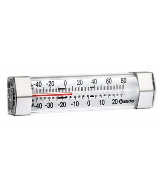 Bartscher Diepvries en koelkast thermometer voor -40 tot 25 graden - rvs