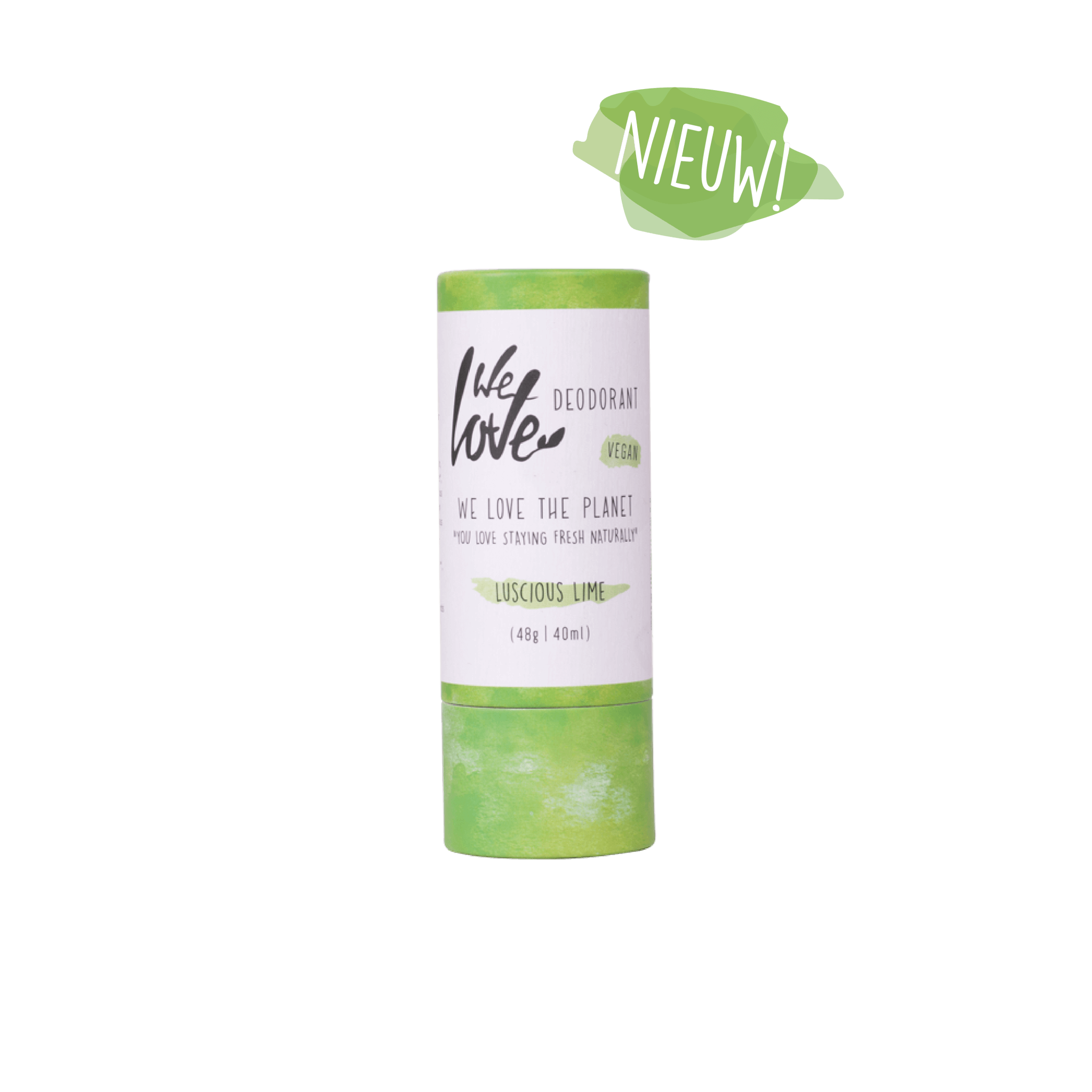 We Love The Planet Natural deodorant Luscious Lime (vegan) - Stick