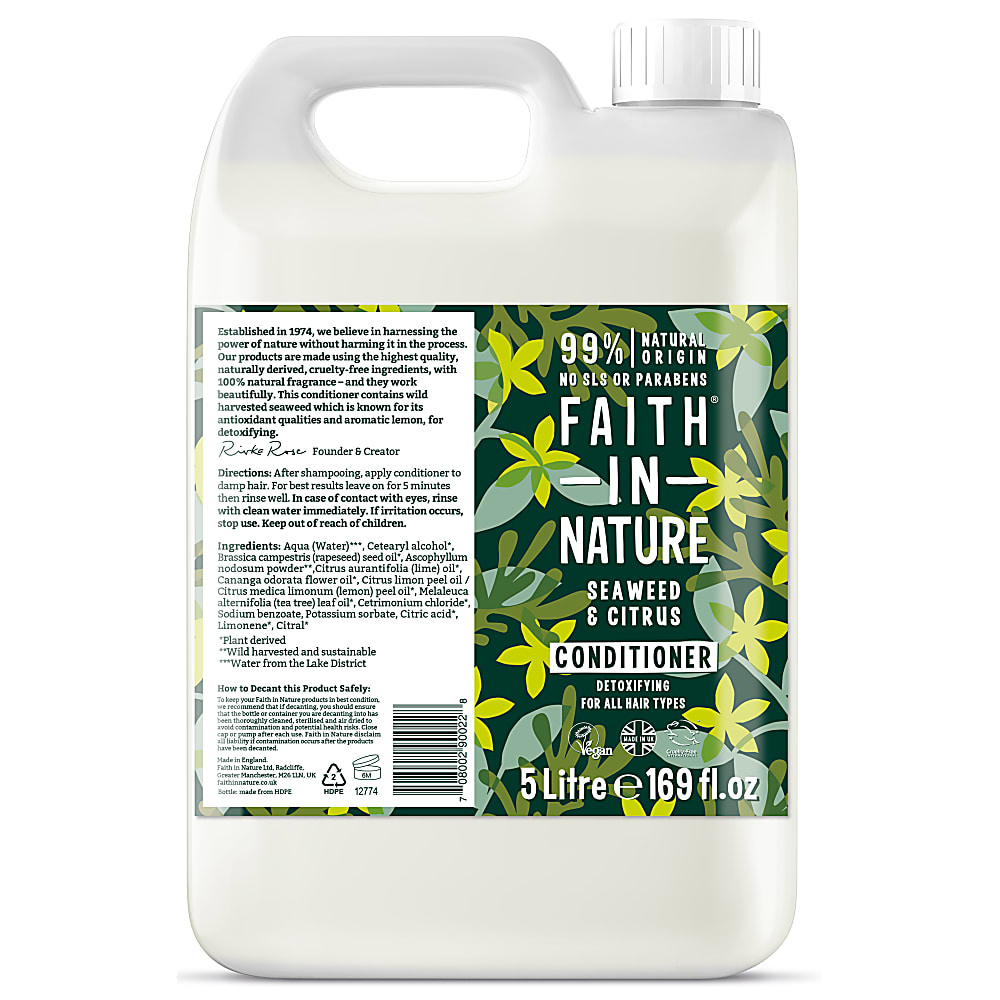 Faith in Nature Zeewier & Citrus Conditioner - 5L