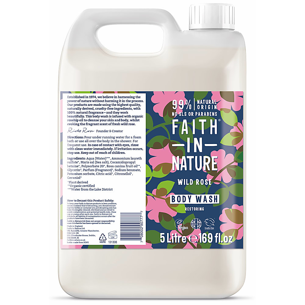 Faith in Nature Wild Rose Douchegel - 5L