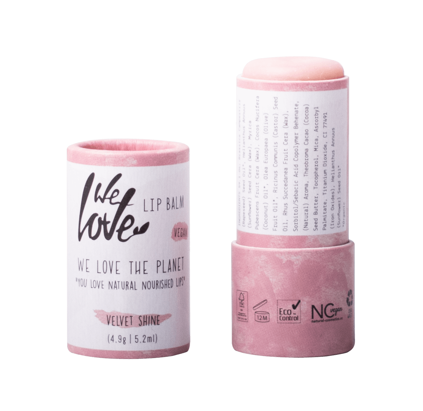 We Love The Planet Natuurlijke Lip Balm Velvet Shine (vegan)