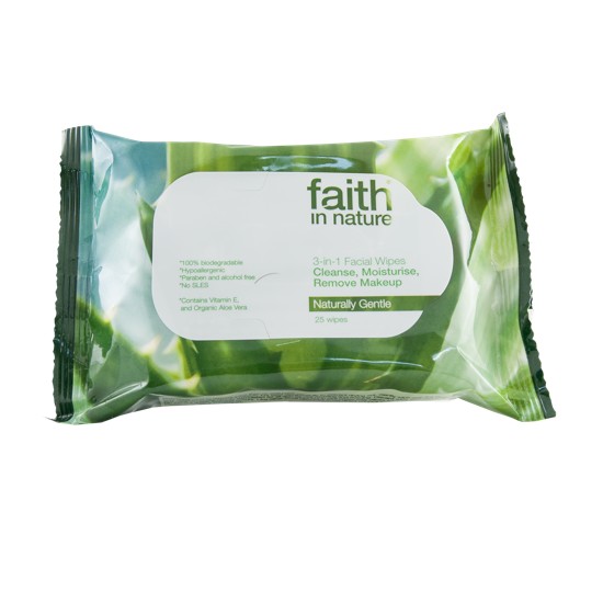 Faith in Nature 3 in 1 Facial Wipes