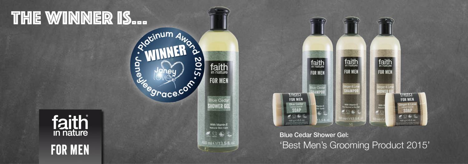 Blue Cedar Shower Gel wint ‘Best Men’s Grooming Product’ 2015