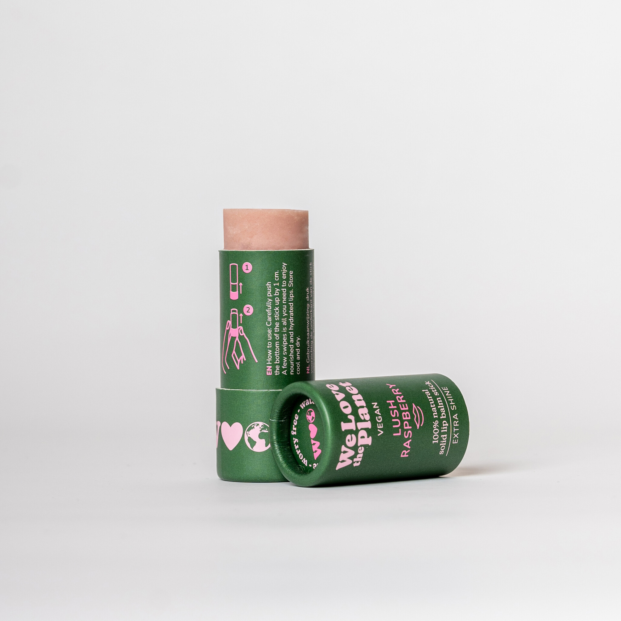 We Love The Planet Lipbalm 4,9 g - Lush Raspberry (Vegan)