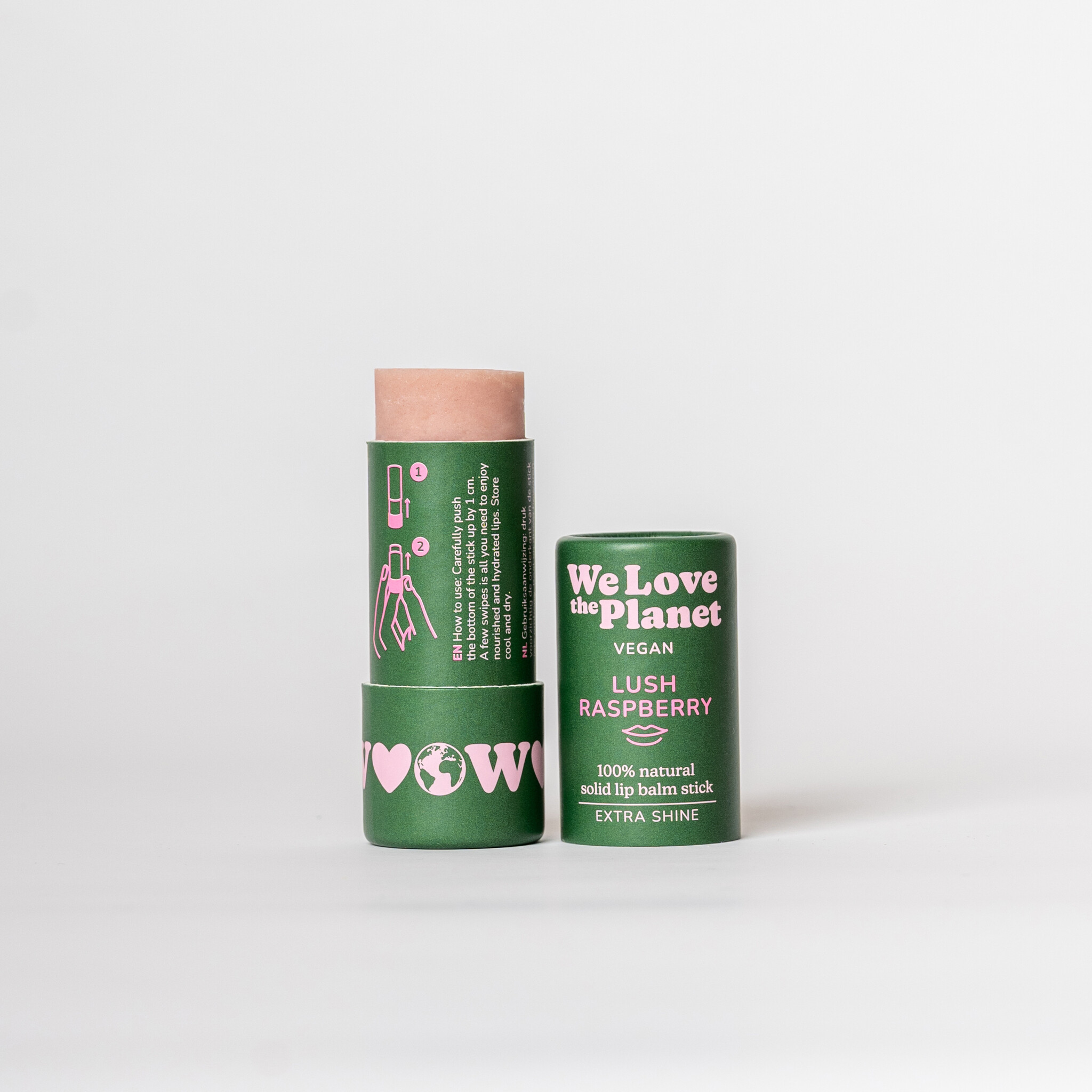 We Love The Planet Lipbalm 4,9 g - Lush Raspberry (Vegan)