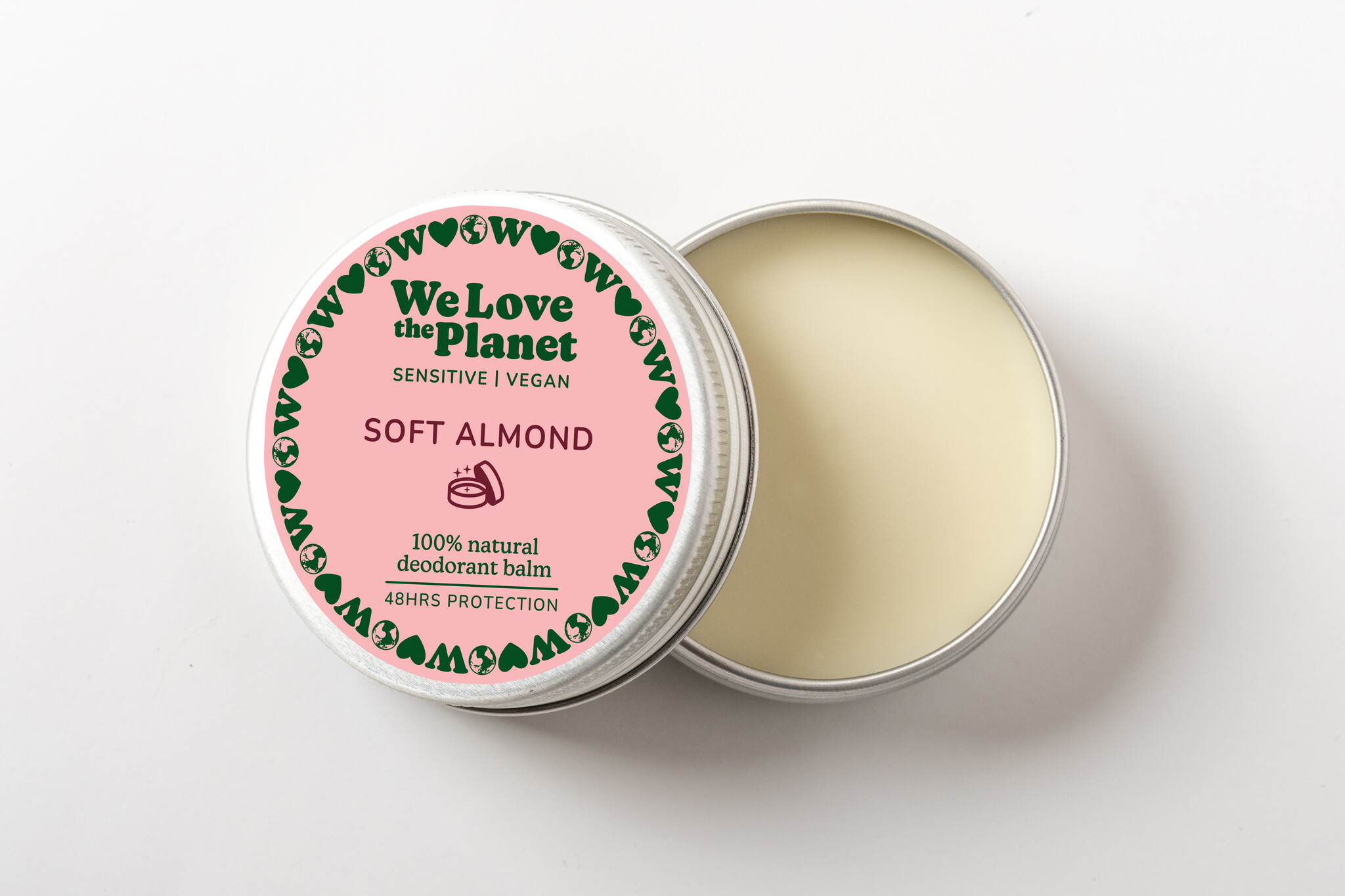 We Love The Planet Deodorant balm 35 g - Soft Almond (Vegan) (Sensitive)