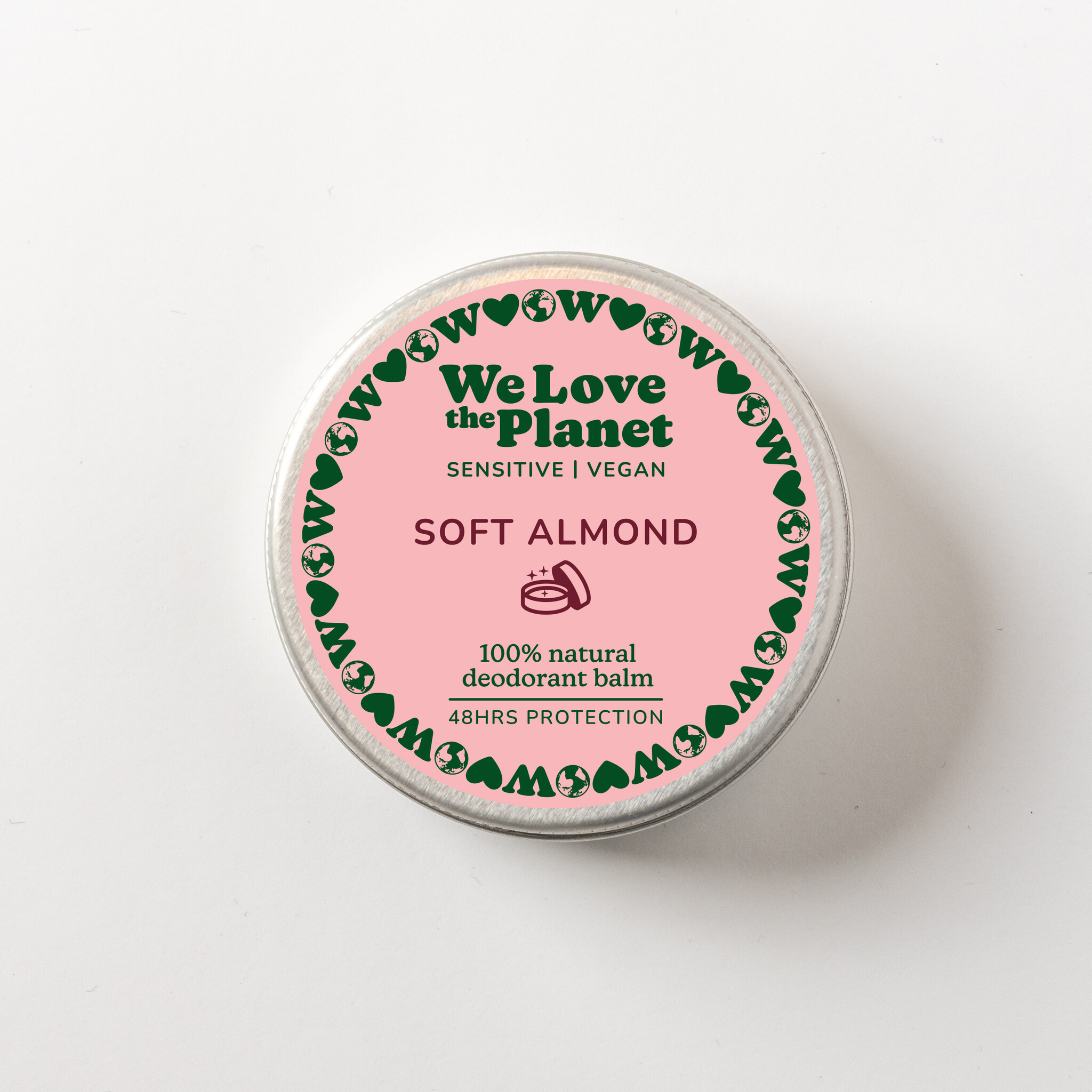 We Love The Planet Deodorant balm 35 g - Soft Almond (Vegan) (Sensitive)