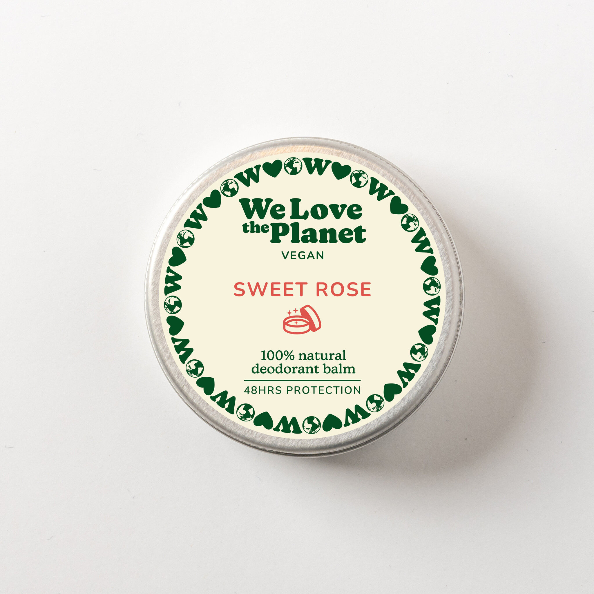 We Love The Planet Deodorant balm 35 g - Sweet Rose (Vegan)