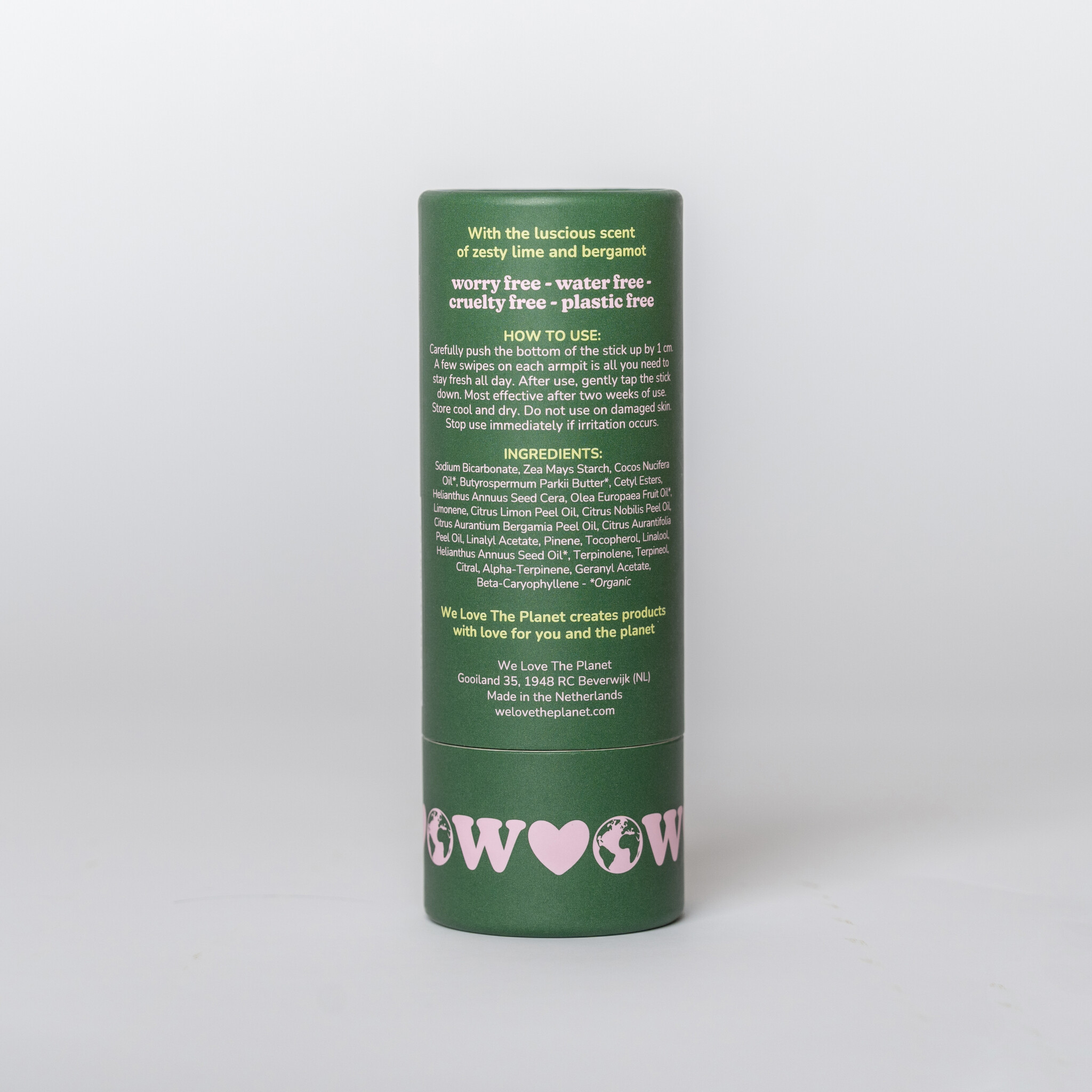 We Love The Planet Deodorant stick 40 g - Zesty Lime (Vegan)