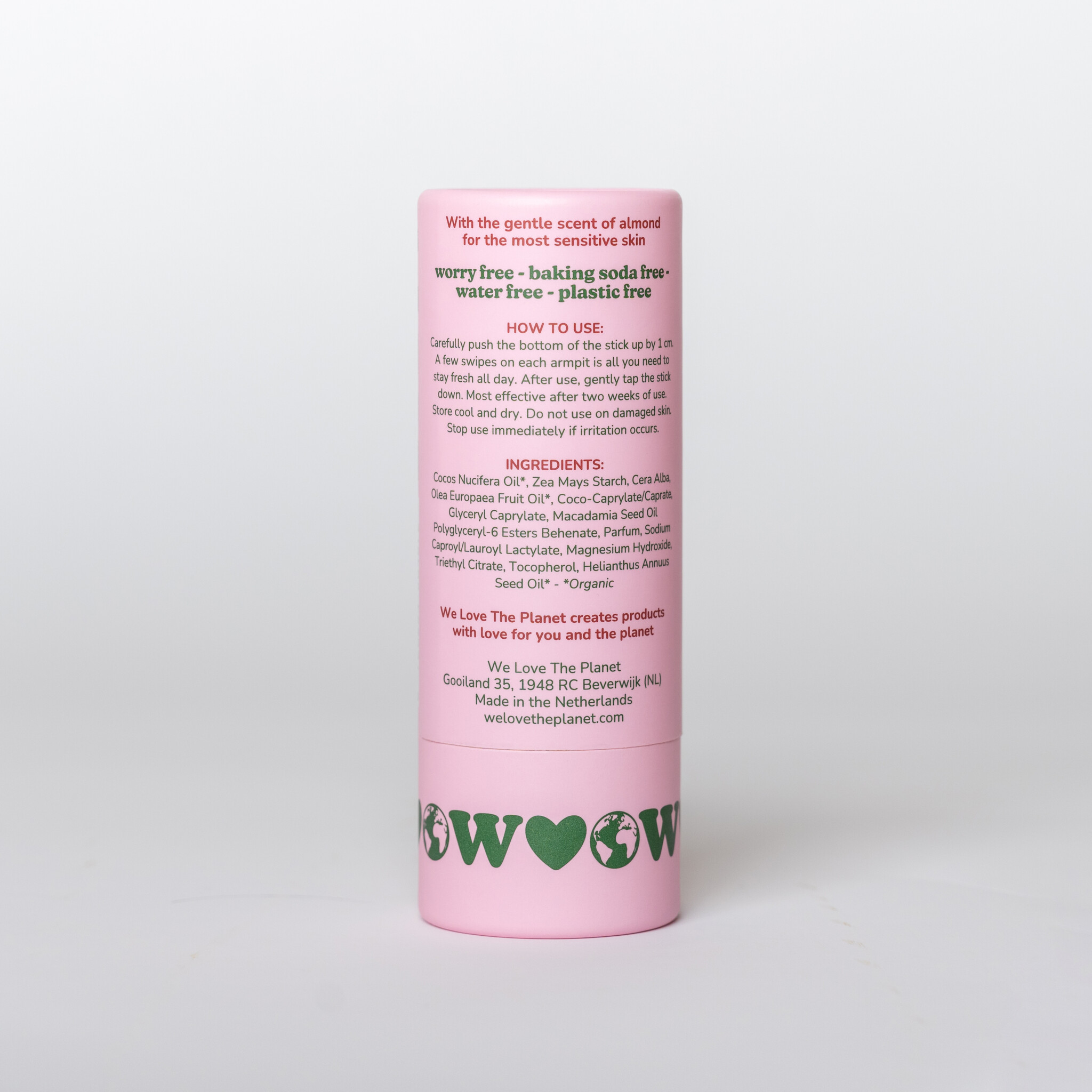 We Love The Planet Deodorant stick 40 g - Soft Almond (Sensitive)