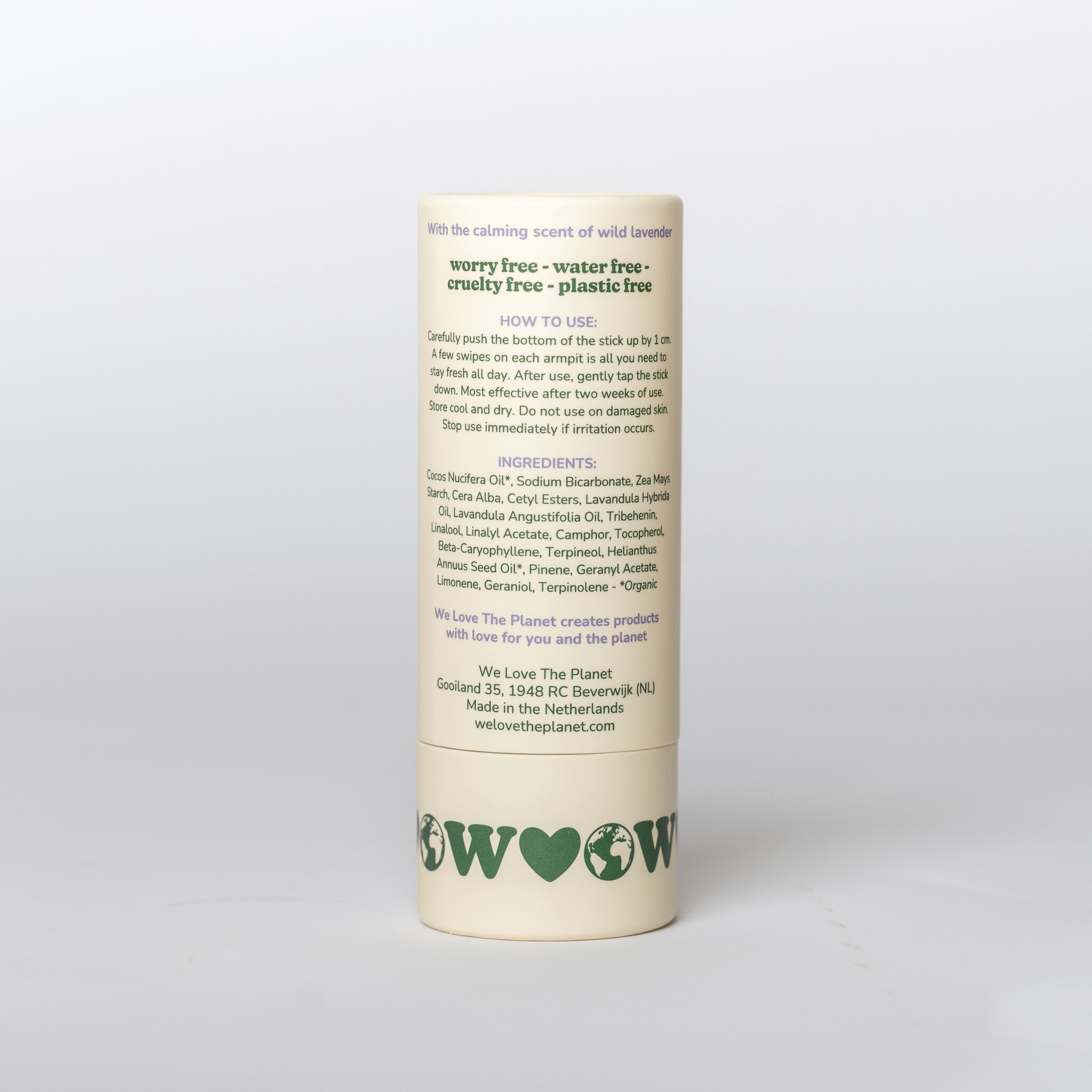 We Love The Planet Deodorant stick 40 g - Wild Lavender
