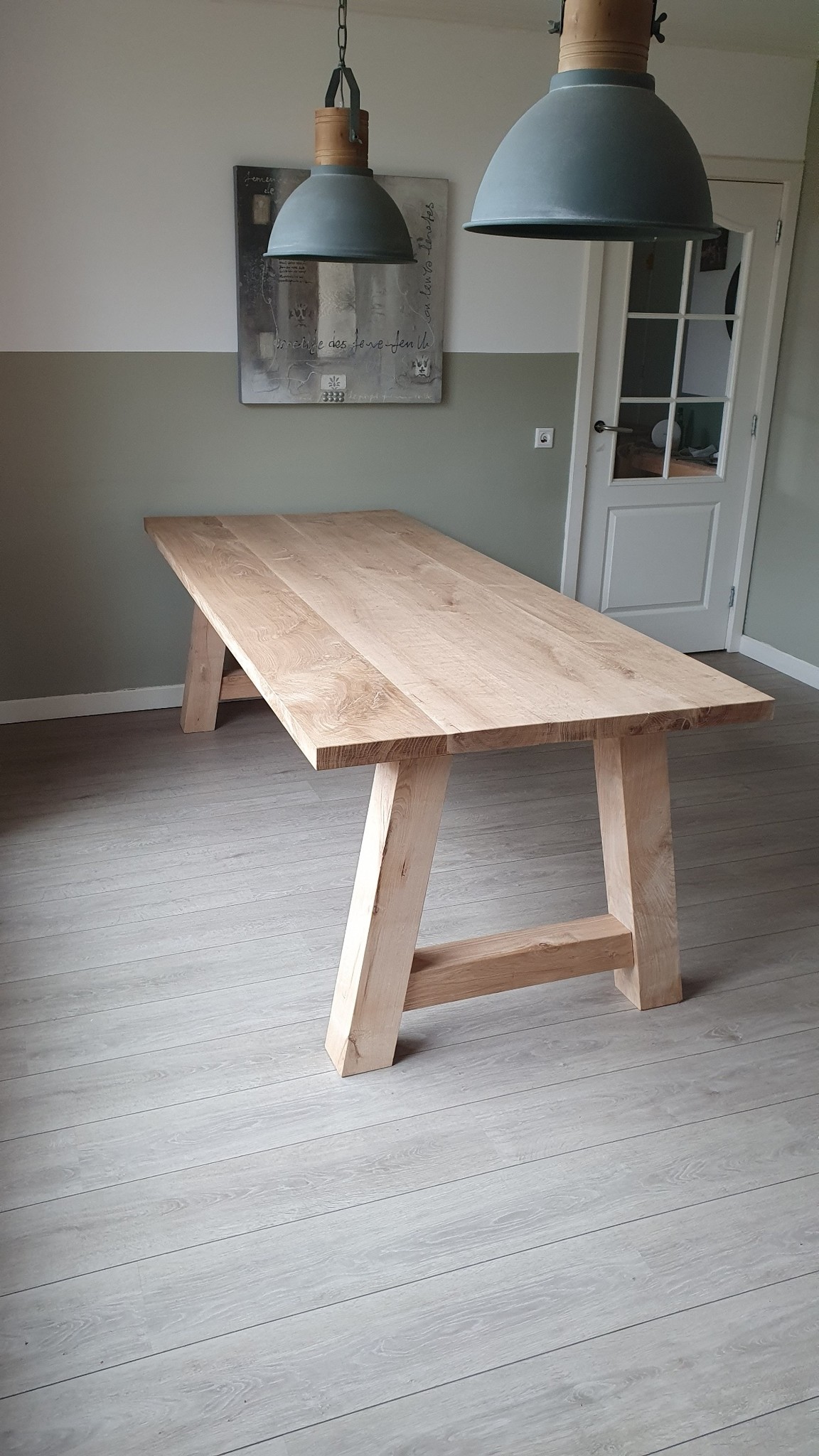 kralen Oppositie Kent Robuuste tafel | Eiken | A onderstel | Meppel - A1-Tafel kwaliteit uit  Twente