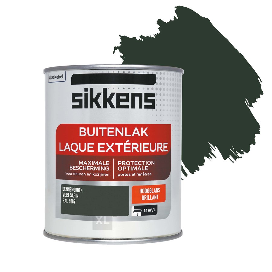 Buitenlak Hoogglans 750 ml RAL 6009-1