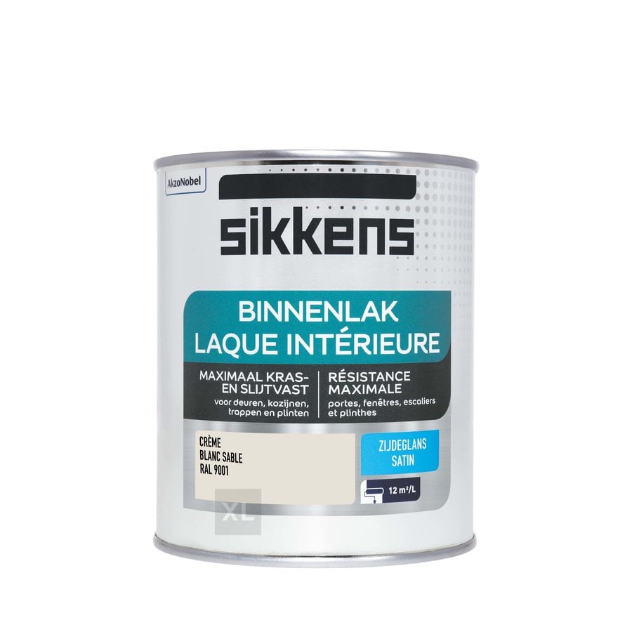 Sikkens Binnenlak Zijdeglans 750 ml - RAL 9001-2