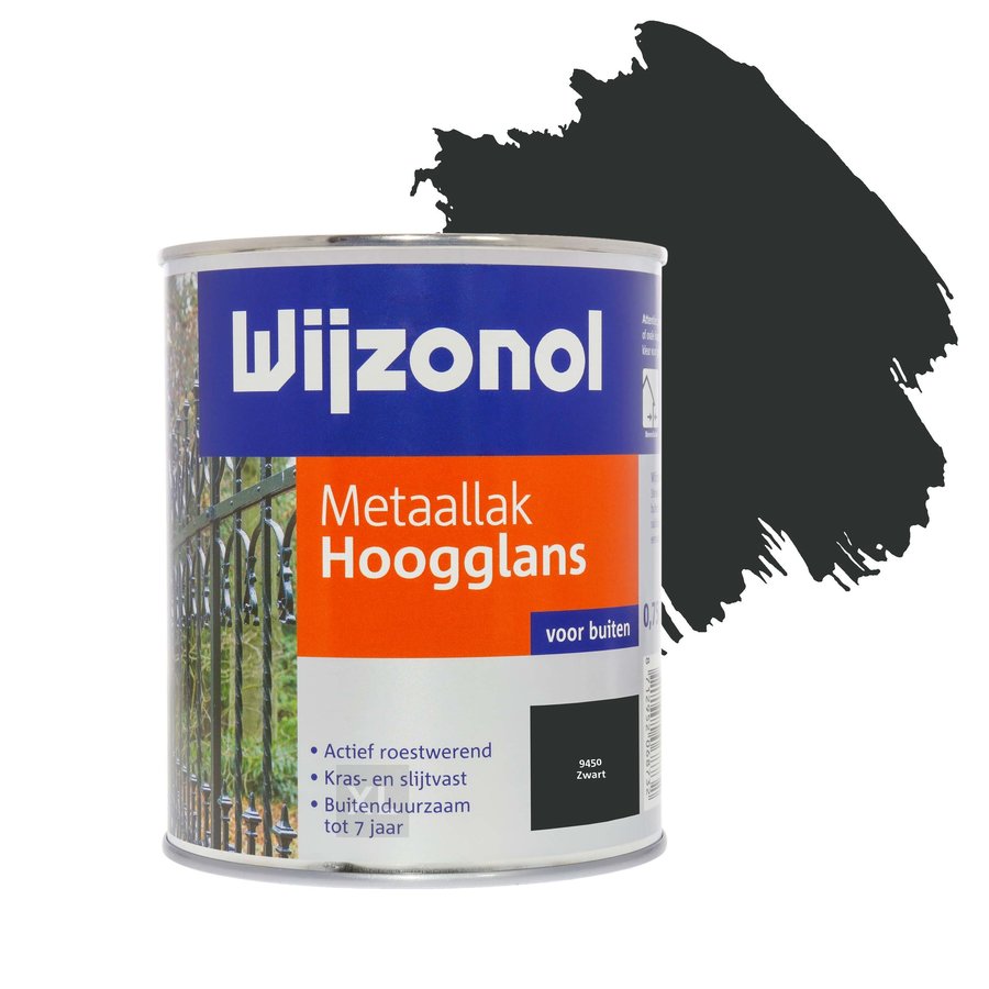 Metaallak Hoogglans 9450 Zwart-3