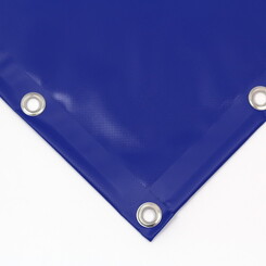 Bâche PVC 600 ignifugée sur mesure - Bleu