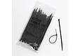 Attaches de câble 4,6 x 200mm (100pcs) - Noir