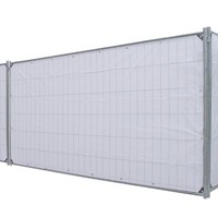 Bâche barrière 176x341cm Blanc - PE 150 gr/m² ignifugée DIN4102-B1