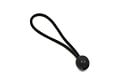 Spanrubber diam. 6mm - met bal