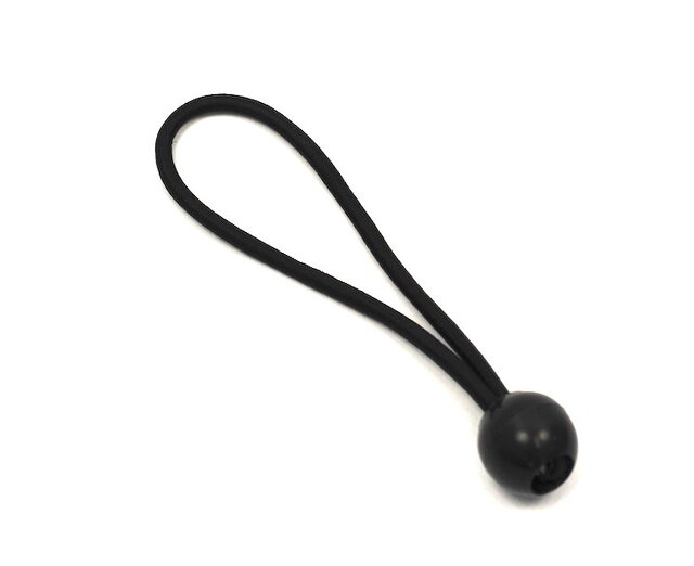Spanrubber diam. 6mm - met bal