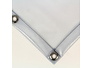 Transparant dekzeil PVC 500 gr/m² met ruitjes
