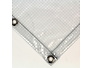 Transparant dekzeil PVC 430 gr/m² met ruitjes