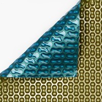 Zwembadzeil 2x4,20m noppenfolie Blauw/Goud 500 micron Geobubble