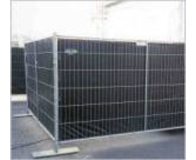 Bâche barrière 176x341cm Noir - PE 150 gr/m² ignifugé DIN4102-B1