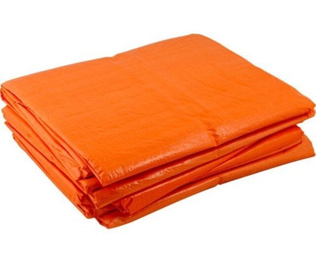 Bâche 4x6m 'Light' PE 100 gr/m² - Orange
