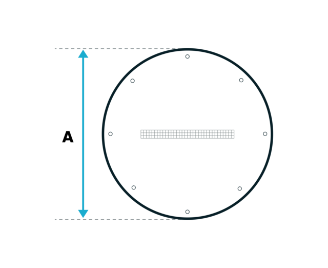 Winterzeil voor zwembad PVC 620 gr/m2 - Cirkel