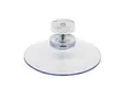 Zuignap 50mm met moer - Transparant