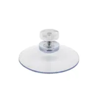 Zuignap 50mm met moer - Transparant
