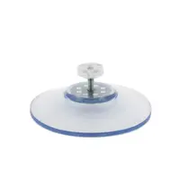 Zuignap 75mm met moer - Transparant