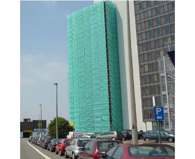 Filet d'échafaudage 2,57m x 50m PE 130 gr/m² - Vert