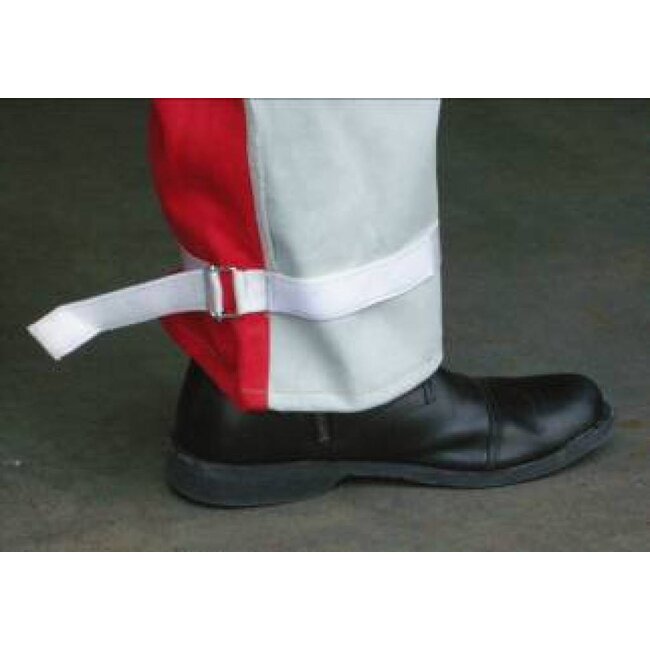 STRAALOVERALL MET LEER VERSTERKT