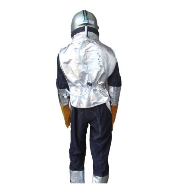 METALLISEERHELM LUNA MET PELERINE